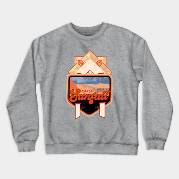 Horizon Zero Dawn Carja Sunfall Crewneck Sweatshirt by Paper Hat Design